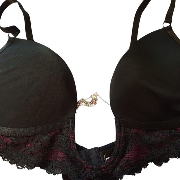 Fredericks Of Hollywood Black Lace Bra 34C - Picture 7 of 12